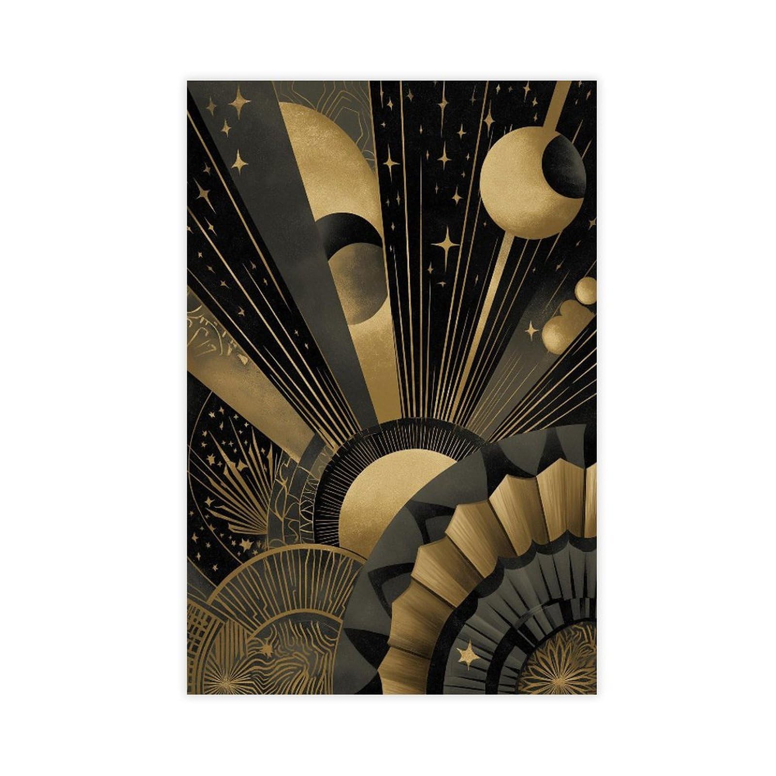 MRYCQ Celestial Poster Canvas Poster for Bedroom Decor Gift