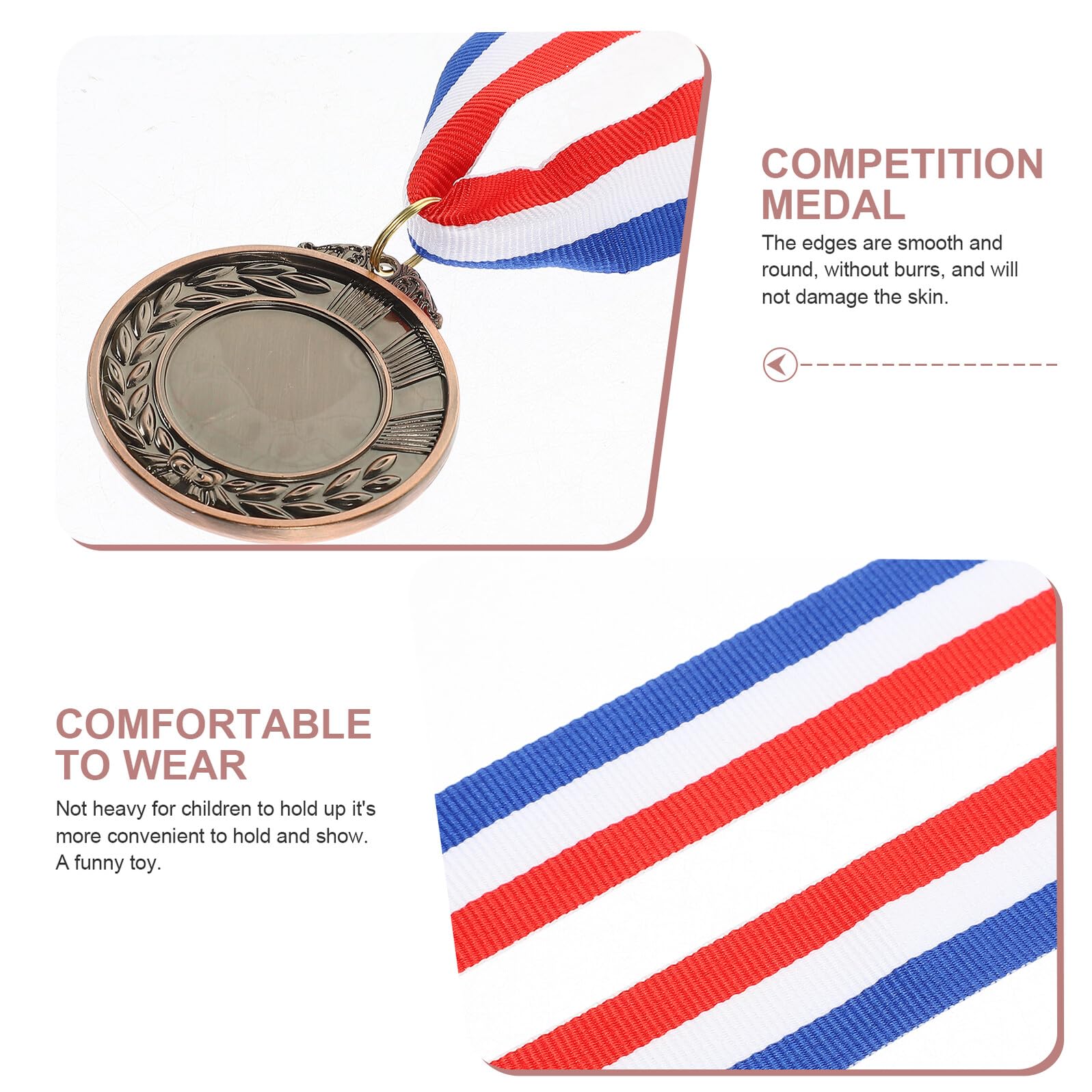 NOLITOY Medallas de Metal para Competición Estudiantil, 24 Piezas