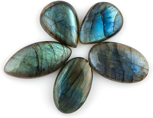 5pcs, Bulk Natural Gemstone Cabochon, Polished Flatback Stone, Wholesale Loose Cabs Supply, DIY Jewelry Making, Chakra Healing Crystal, Birthstone,