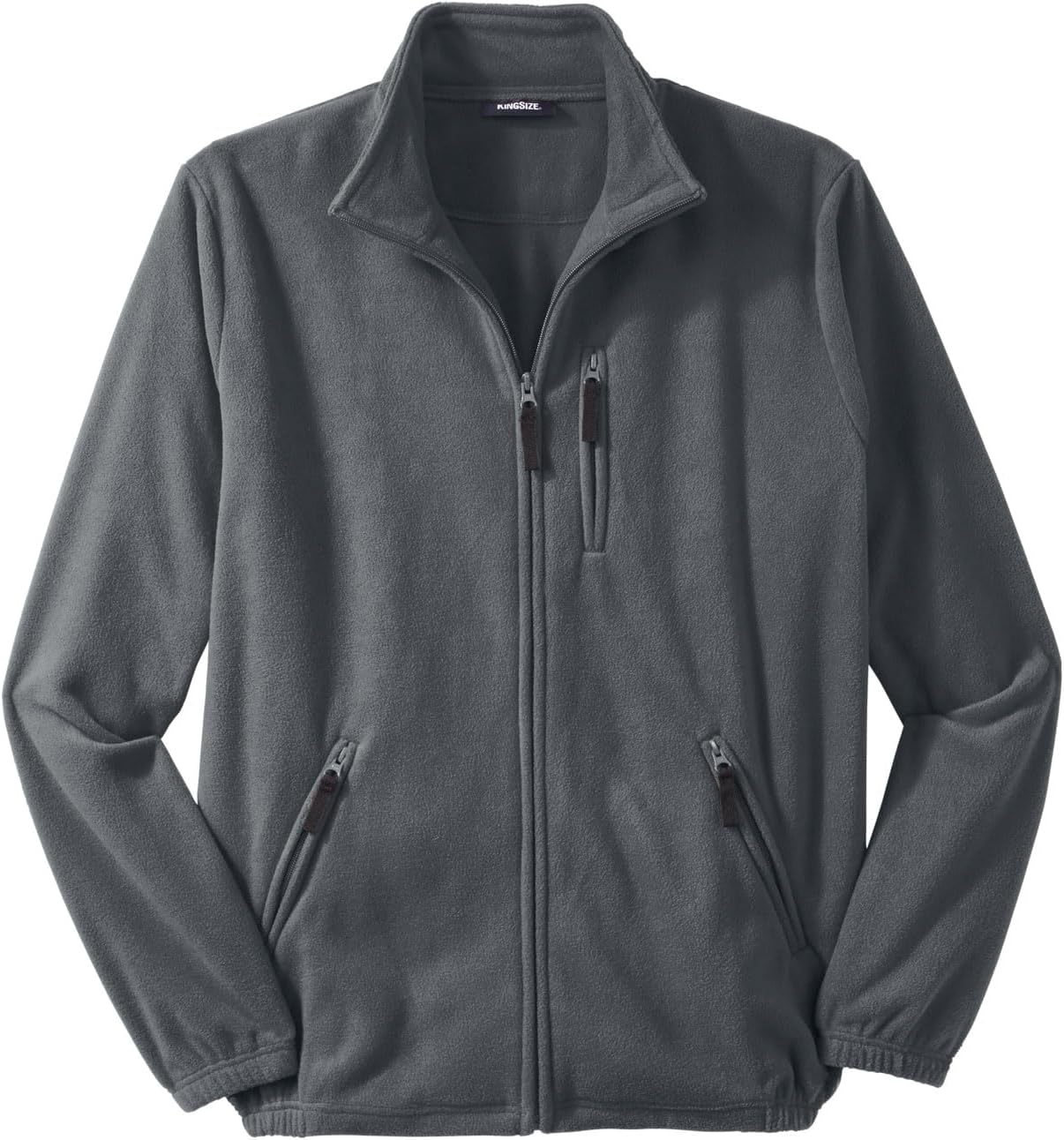 KingSize Men's Big & Tall Explorer Plush Fleece Full-Zip Jacket