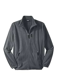 KingSize Men's Big & Tall Explorer Plush Fleece Full-Zip
