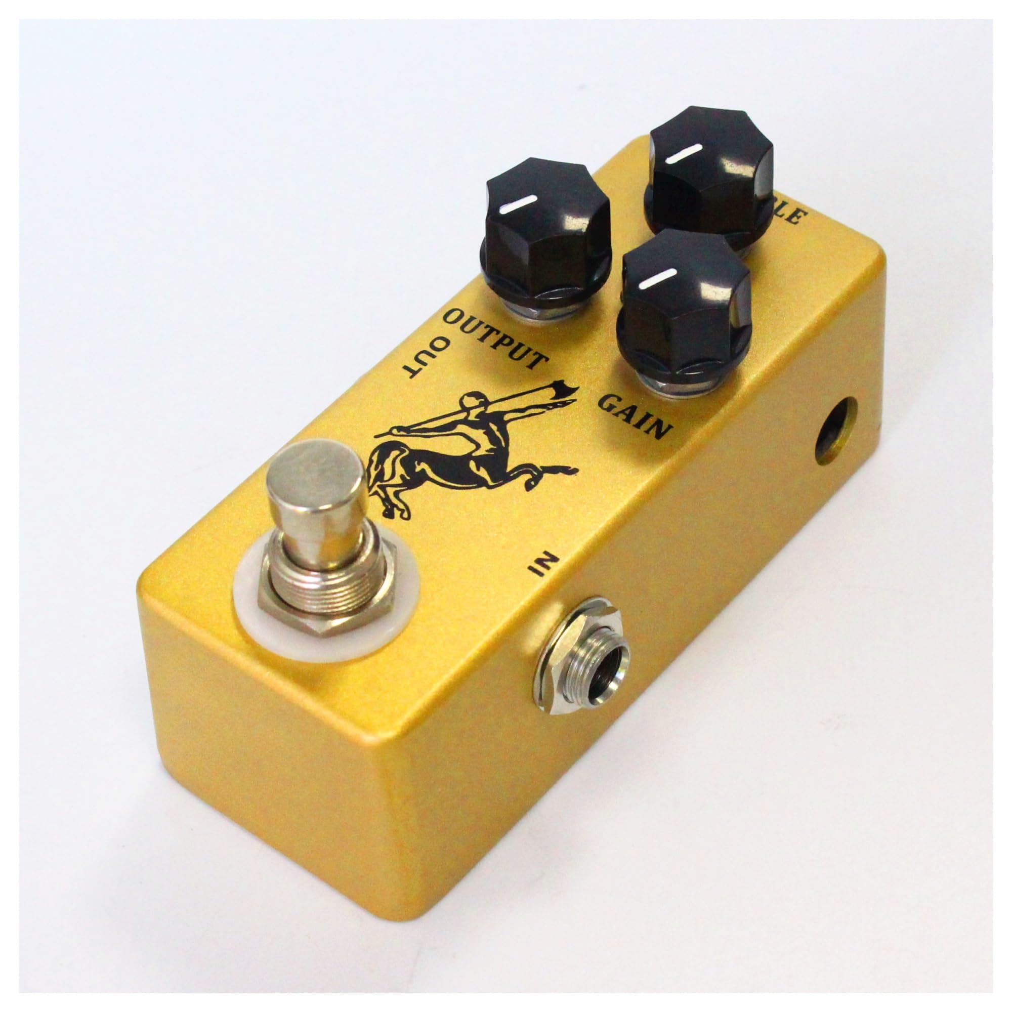 modulacyjny pedał gitarowy Pedał Efektu Overdrive Do Gitary True Bypass Metal Shell Części Do Gitary Akcesoria Do Gitary (Color : Gold)