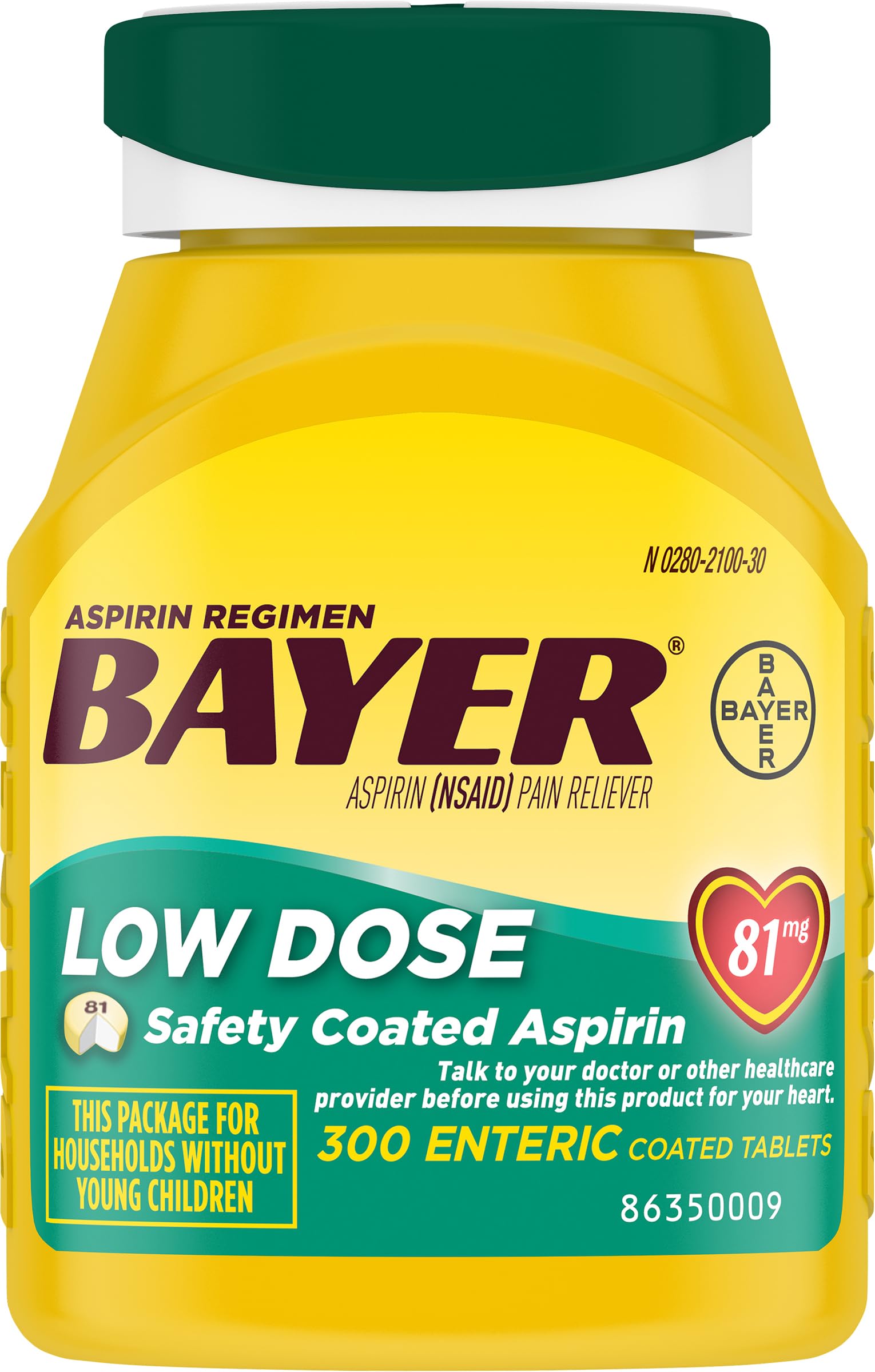 Bayer Aspirin 325 mg, Pain Reliever and Fever Reducer, Powerful Pain Relief of Headache, Muscle Pain, Minor Arthritis Pain, Back Ache, Toothache, and Menstrual Pain, XX Coated Tablets