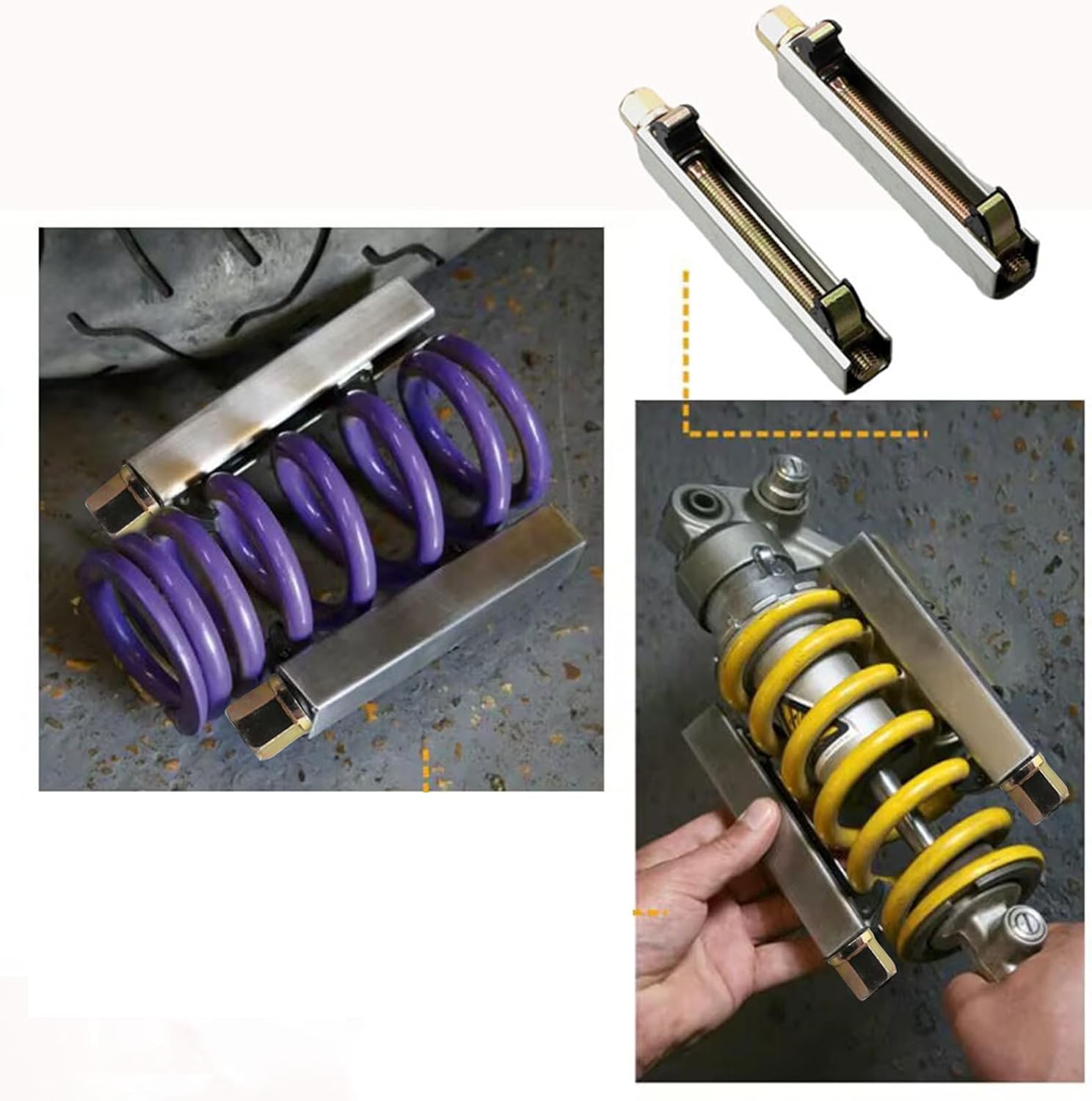 Shock Spring Removers Coil Spring Compressor for ATVs and Motorcycles Precisions Design 105mm Opening Motorcycle Suspensions Repair