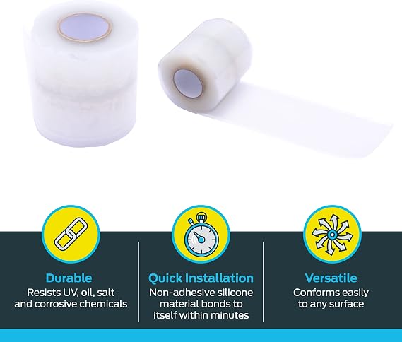 SharkBite Silicone Pipe Wrap for Push to Connect Brass Plumbing Fittings, 25406A