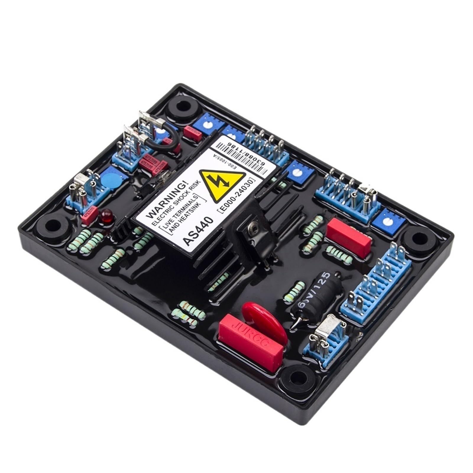 ZXAOMMBEA Red AS440 AVR Automatic Voltage Regulator Stabilizer Control Panel With Generator Brushless Alternator Parts