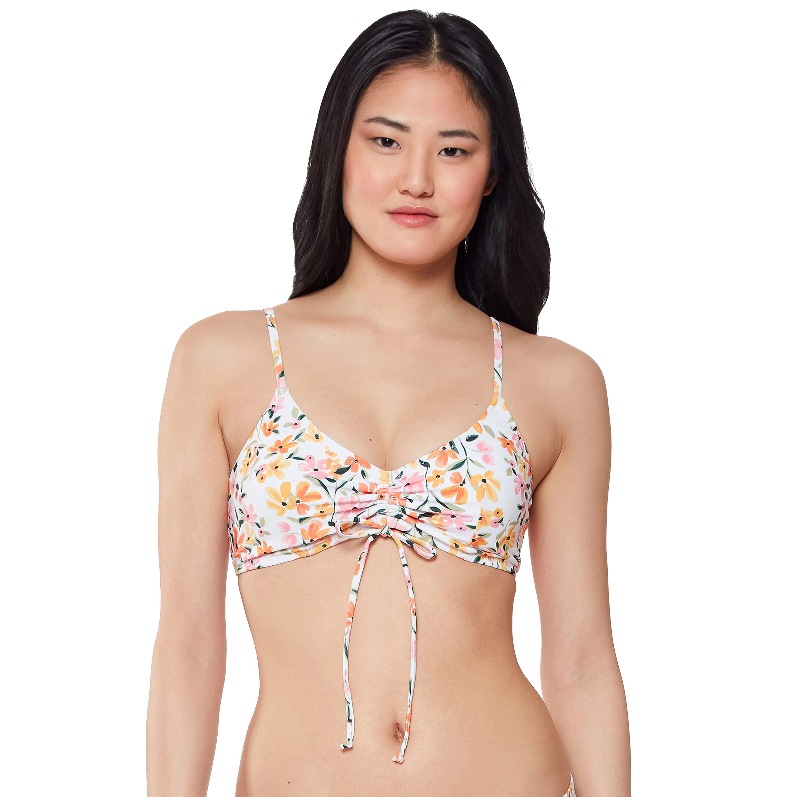 Jessica Simpsonwomens Mix & Match Floral Bikini Swimsuit Separates (Top & Bottom) Bikini Top