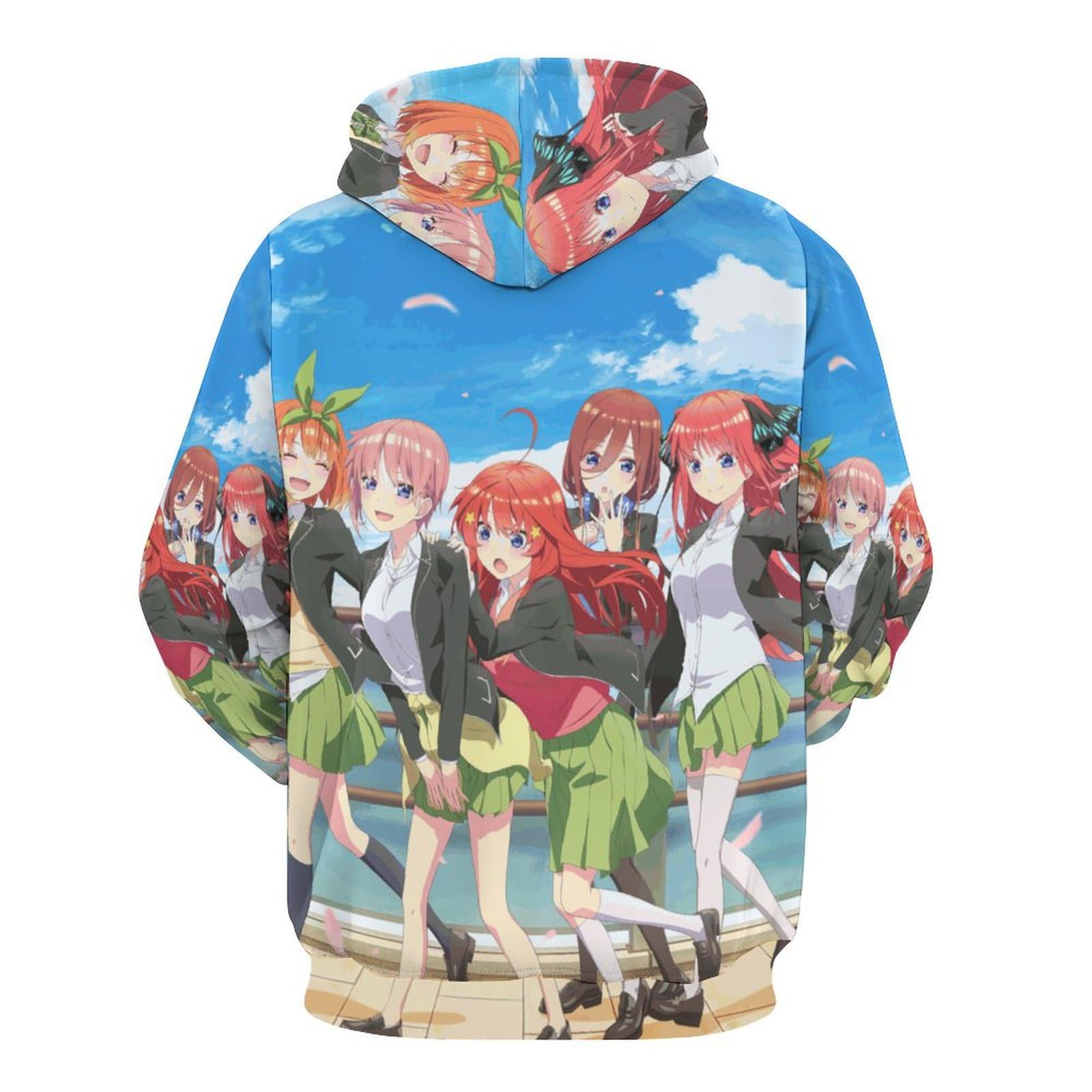 Amazon.co.jp: パーカー メンズ 五等分の花嫁 中野一花 二乃 三玖 四葉 