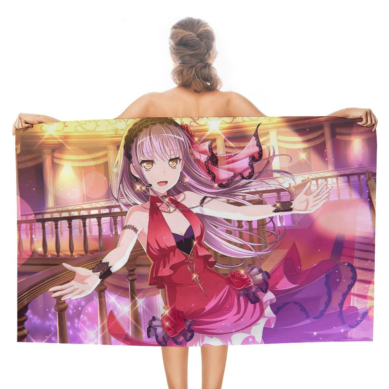 Amazon.co.jp: バンドリ！湊 友希那 ビーチタオル 人気 バスタオル 