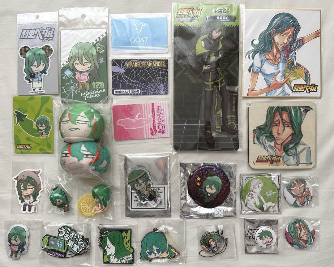 弱虫ペダル東堂巻島グッズまとめ売り大量缶バッジアクリル