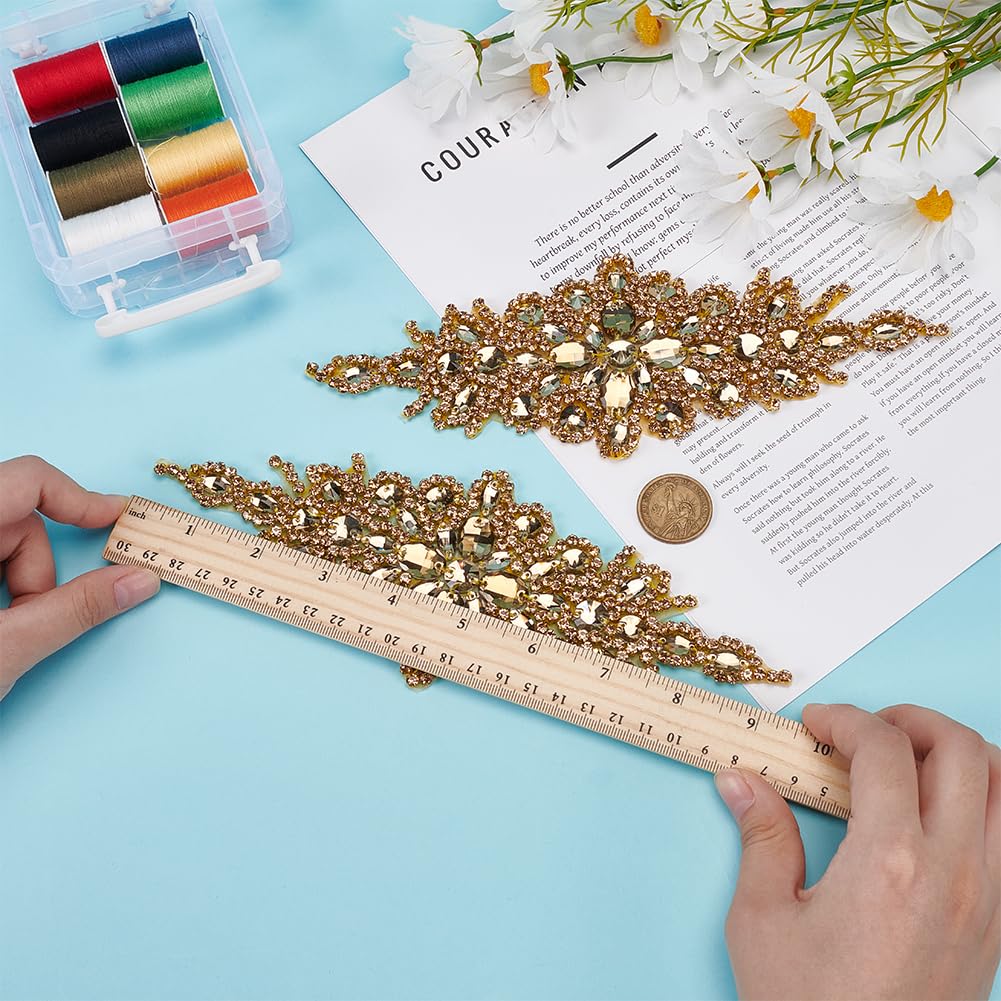 2 Broches Patch Strass "mauvais œil" - 75x68 Mm, épingle Au Dos - Pour Veste, Manteau, Sac, Chapeau - Déco Tendance