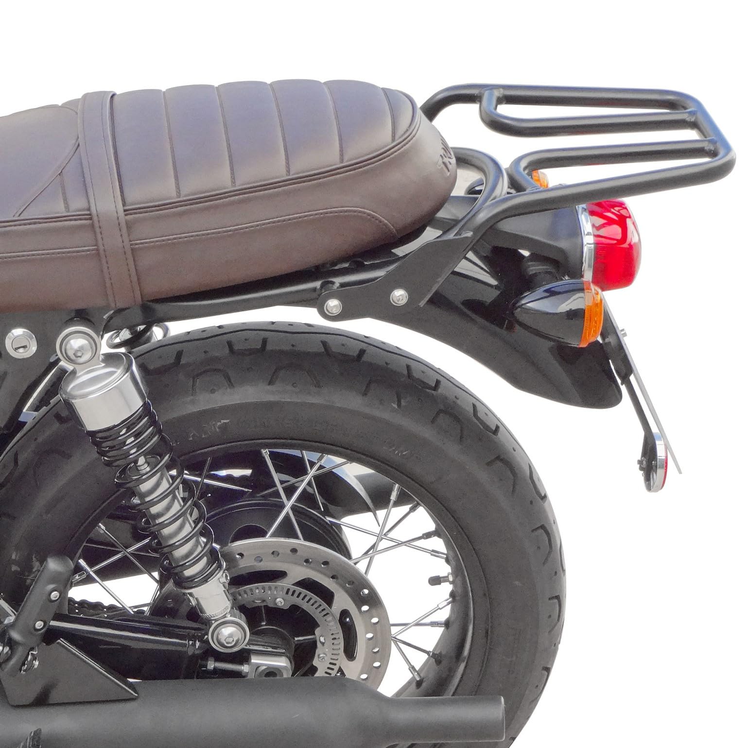 Porte bagages Triumph Bonneville T120 T100 noir accessoire moto - 6