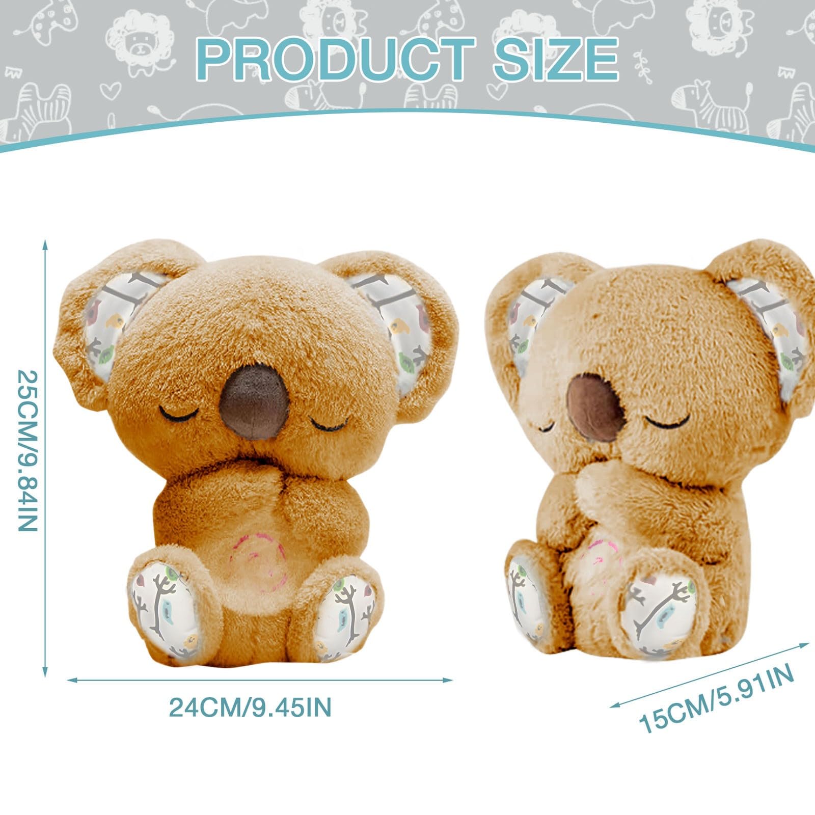 De mascotte koala teddybeer en vlinder | Premium Vector