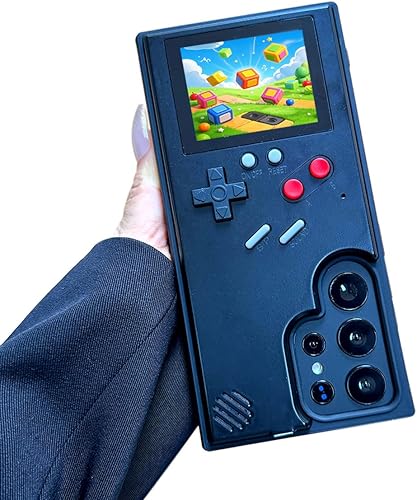 Funda de teléfono para Samsung Galaxy S24 Ultra, diseño nostálgico de juegos para Samsung Retro Playable Gaming, regalos de cumpleaños clásicos