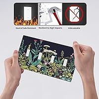 Vista 364 de Placa de pared dúplex de receptáculo de dispositivo de 1 gang de madera envejecida blanca gris con veta de tablón, cubierta de enchufe eléctrico