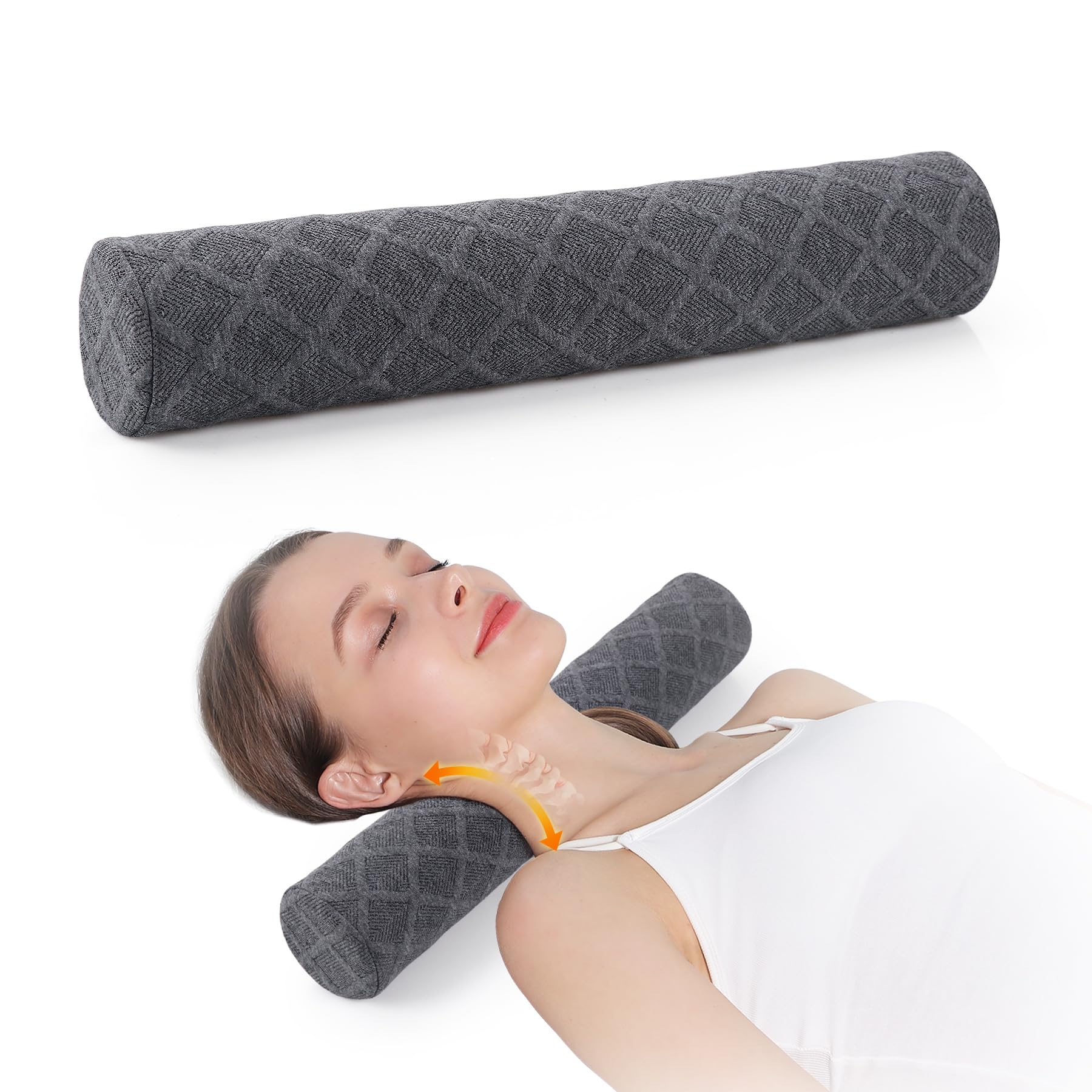 Photo 1 of Cozyhealth Cervical Roll Pillow, Memory Foam Neck Support