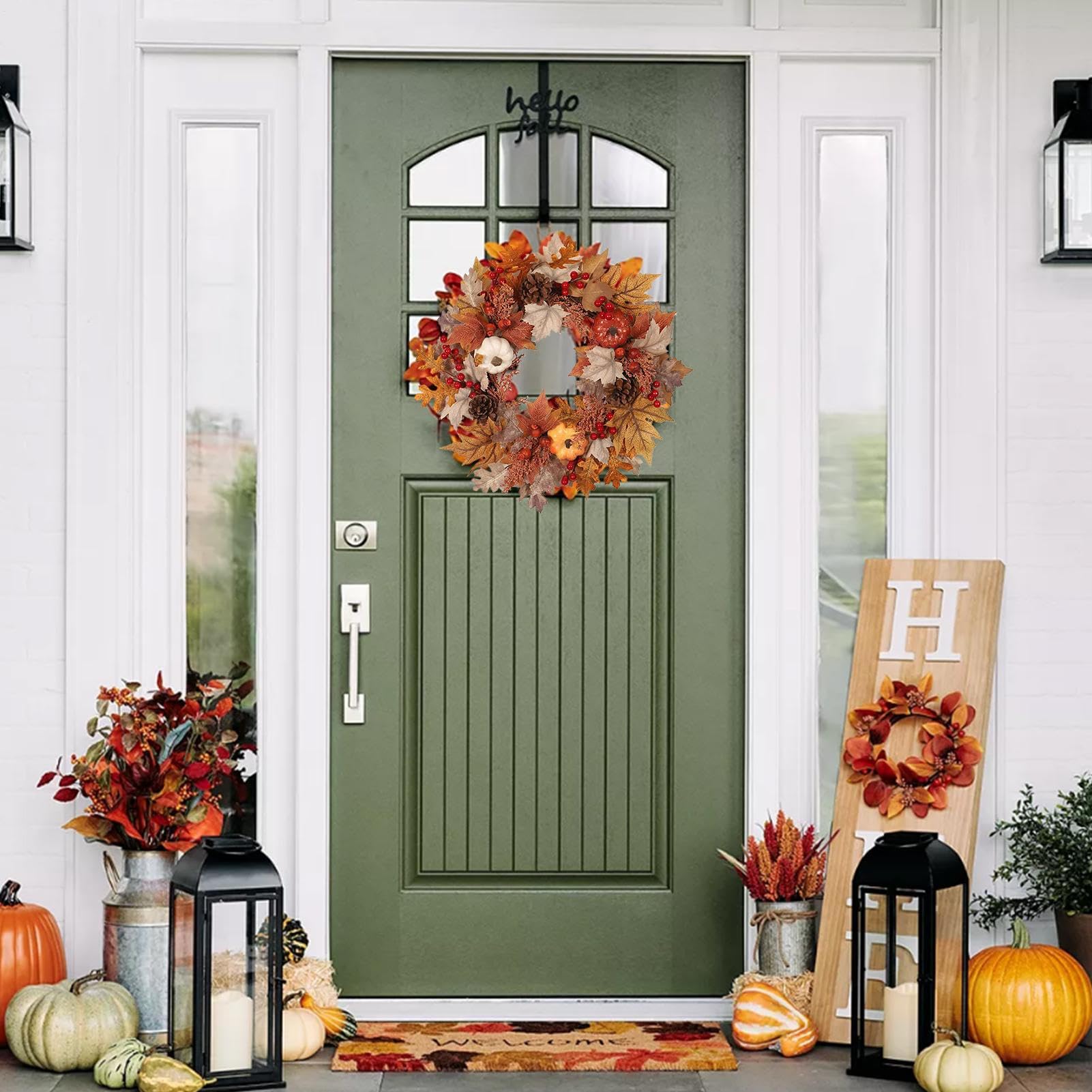 Herbstkranz Türkranz Für Thanksgiving