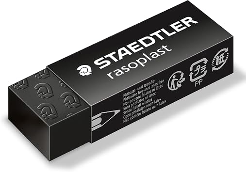 Staedtler 526 B209 Rasoplast Siyah Silgi 65x23x13 mm