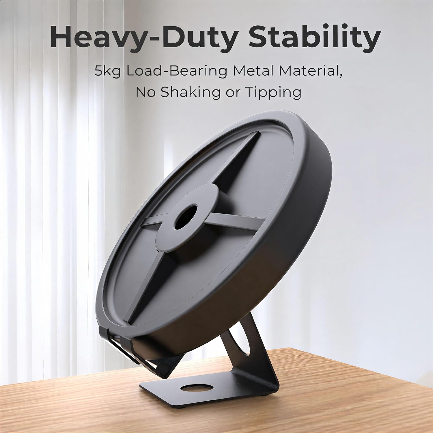 Desktop Stand Compatible with ASUS ROG Xbox Ally/Ally X/PlayStation Portal/Steam Deck/ROG Ally/X/Switch 2, Desktop Handheld Game Console Holder with Anti-Slip Silicone Pad (Black)