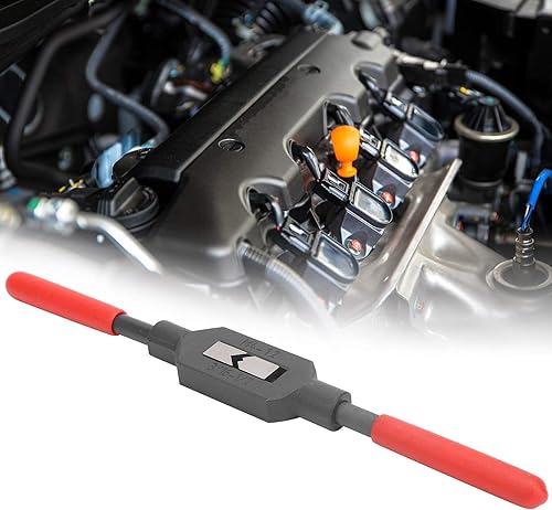 Miniatura 5 de Hilitand Mango de llave de grifo ajustable de acero 45# para grifos 316-12 (M4-), herramienta de llave de roscado de escariador estándar de EE. UU