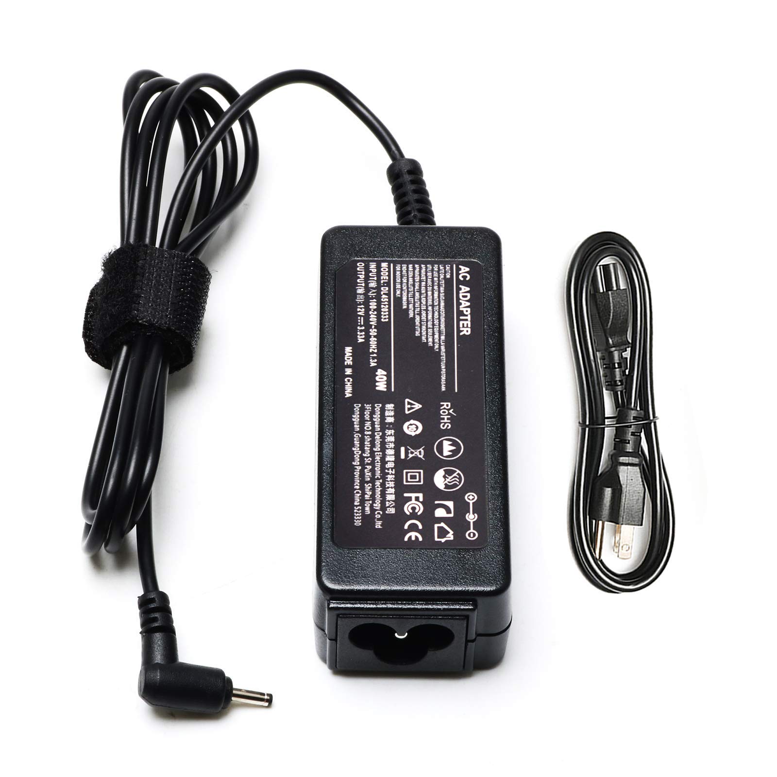 EBKK 40W Laptop Charger for Samsung Chromebook 2 3 XE500C13 XE500C12 XE303C12 XE501C13 XE503C32 PA-1250-98 XE303C12-A01us XE303C12-A01 XE501C13-S02us W14-026N1A BA44-00322A PA3N40W Power Cord