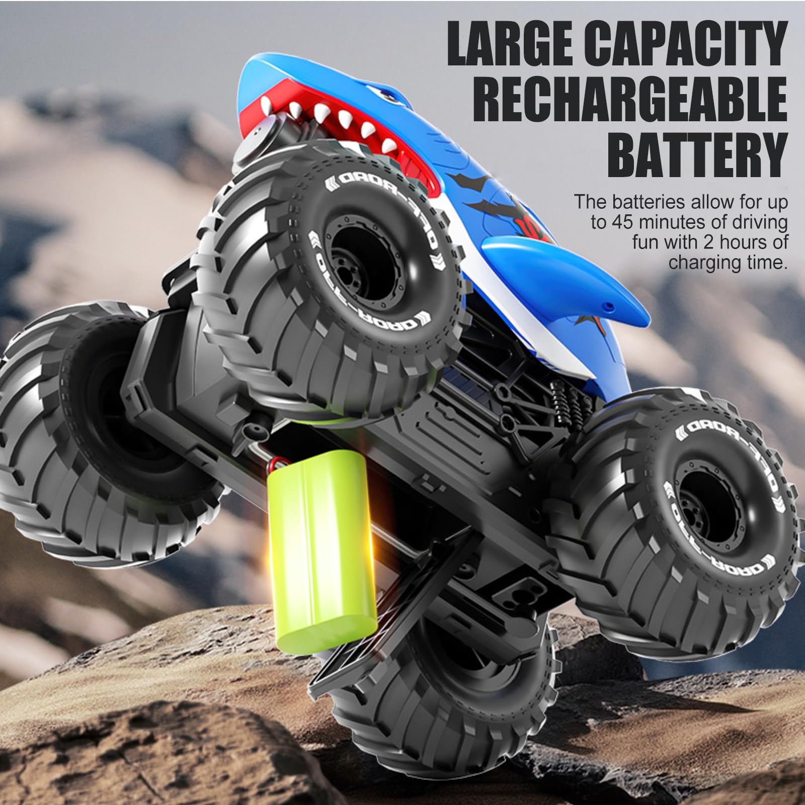 Samochód zdalnie sterowany płaz, 4WD 360°, obrót 2,4 GHz, RC, wodoodporny samochód terenowy z rozpylaną wodą, zdalnie sterowany samochód płazowy, na prezent dla dzieci, 7 lat, chłopiec