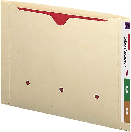 Miniatura 2 de Smead Archivador estilo dental, pestaña reforzada de corte recto, plano sin expansión, tamaño carta, manila, 50 por caja (76900)