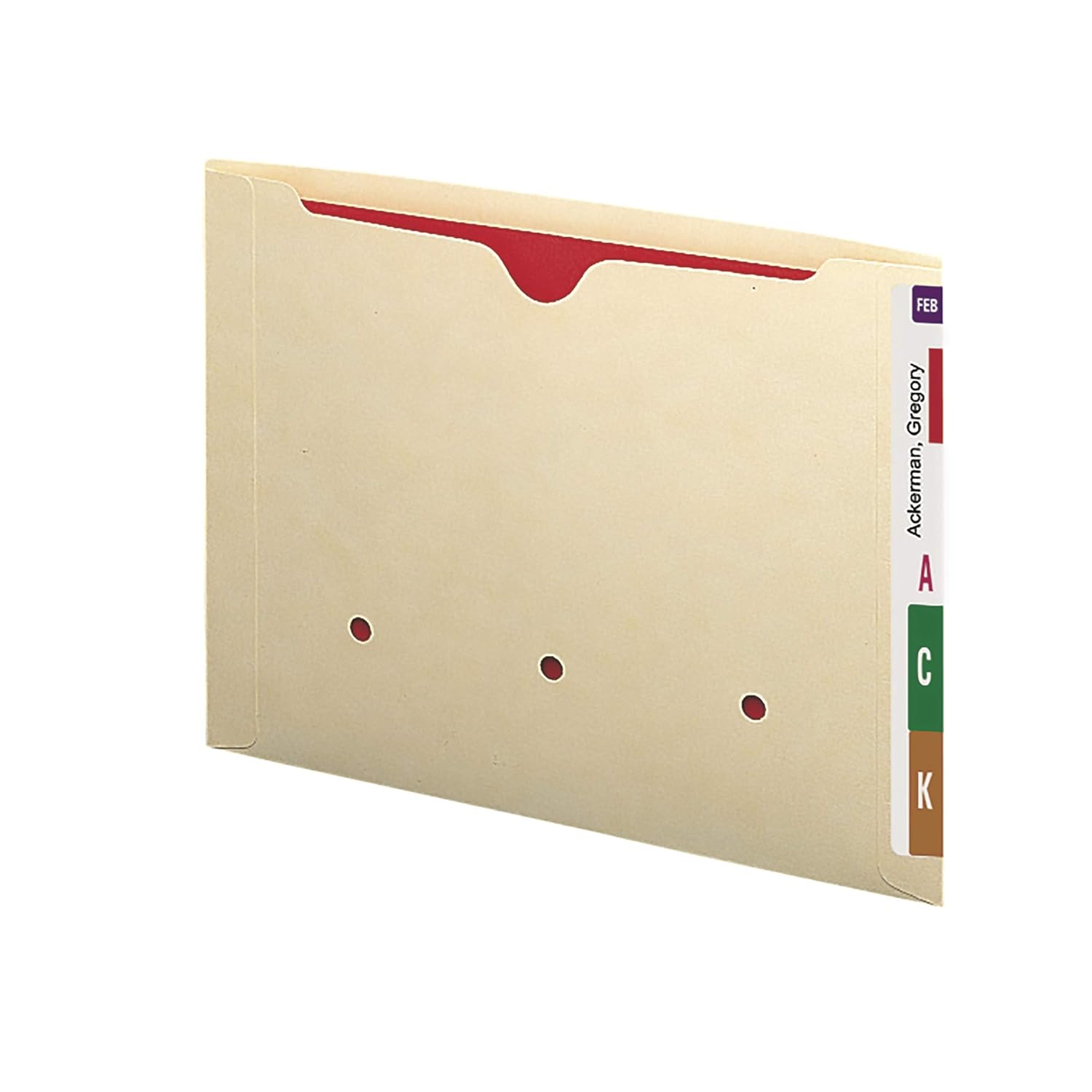 Smead End Tab Dental-Style File Jacket, Reinforced Straight-Cut Tab, Flat-No Expansion, Letter Size, Manila, 50 per Box (76900)