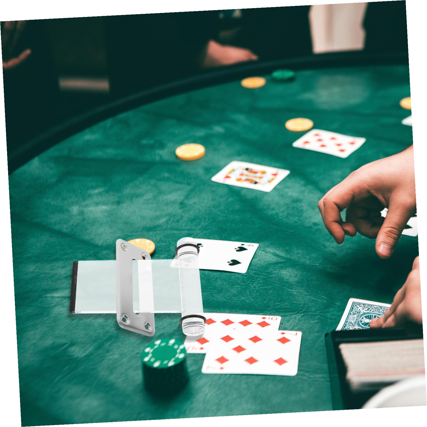 Toyvian Stainless Steel Geldscheinschlitz mit Acrylsteckplatte Kompakte Geldkassette für Poker Spieltische Langlebiger Münzschlitz Einfach zu Bedienen für Sammler und Shops