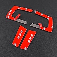 Vista 6 de Fibra de carbono, para Mazda, marco de botón de volante, decoración para Mazda MX-5, MIATA MX5, 2006, 2007, 2008, 2009, 2010, 2011, 2012, 2013, Negro