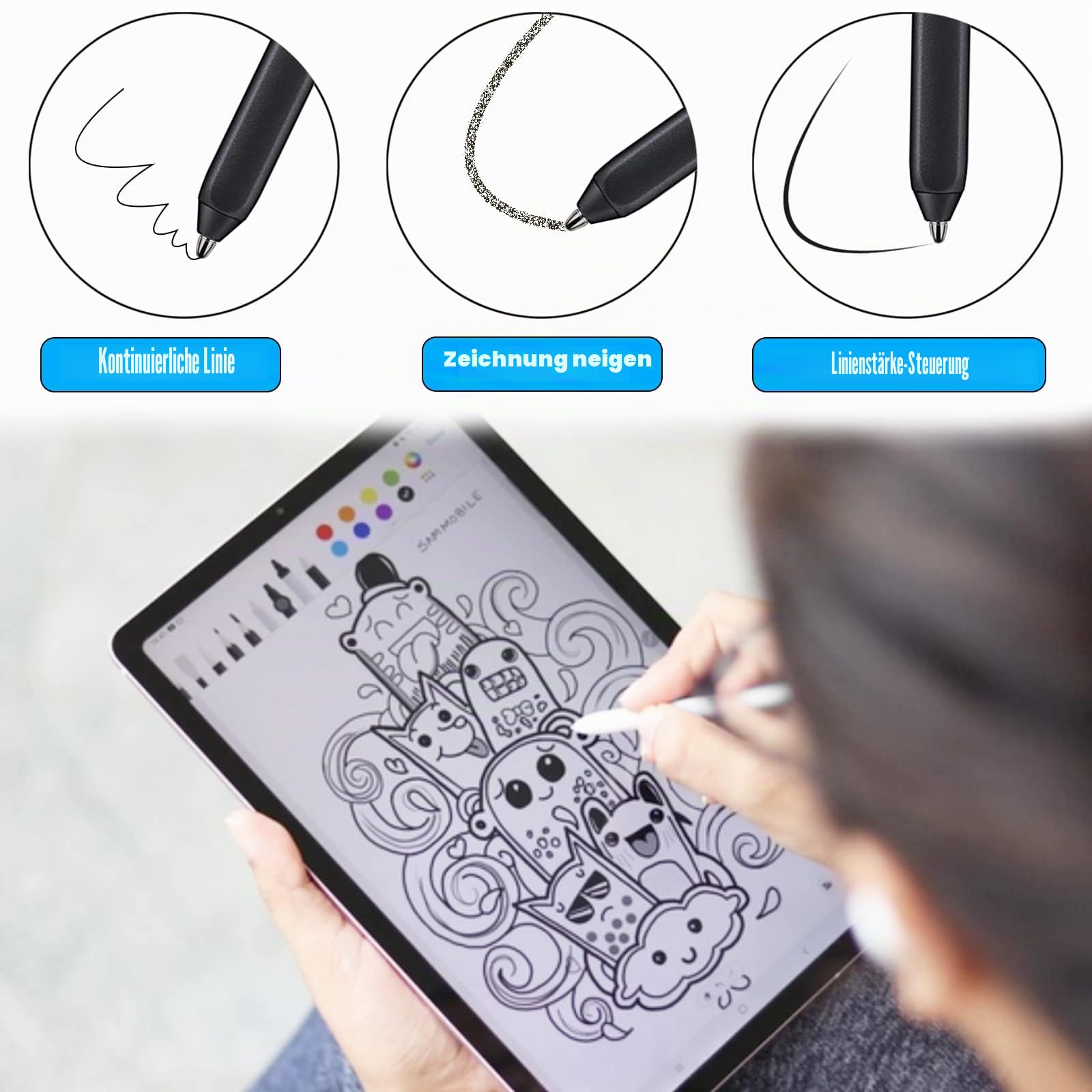 Universelle Passform, kein Abnutzen, feine Titanlegierung, feine Spitzen, kompatibel mit BOOX Pen 2 Pro, iReader, IFLYYTEK, Lamy AL-Star Digitalstift, Ersatzspitzen für eReader Digitalstift, 2 Stück