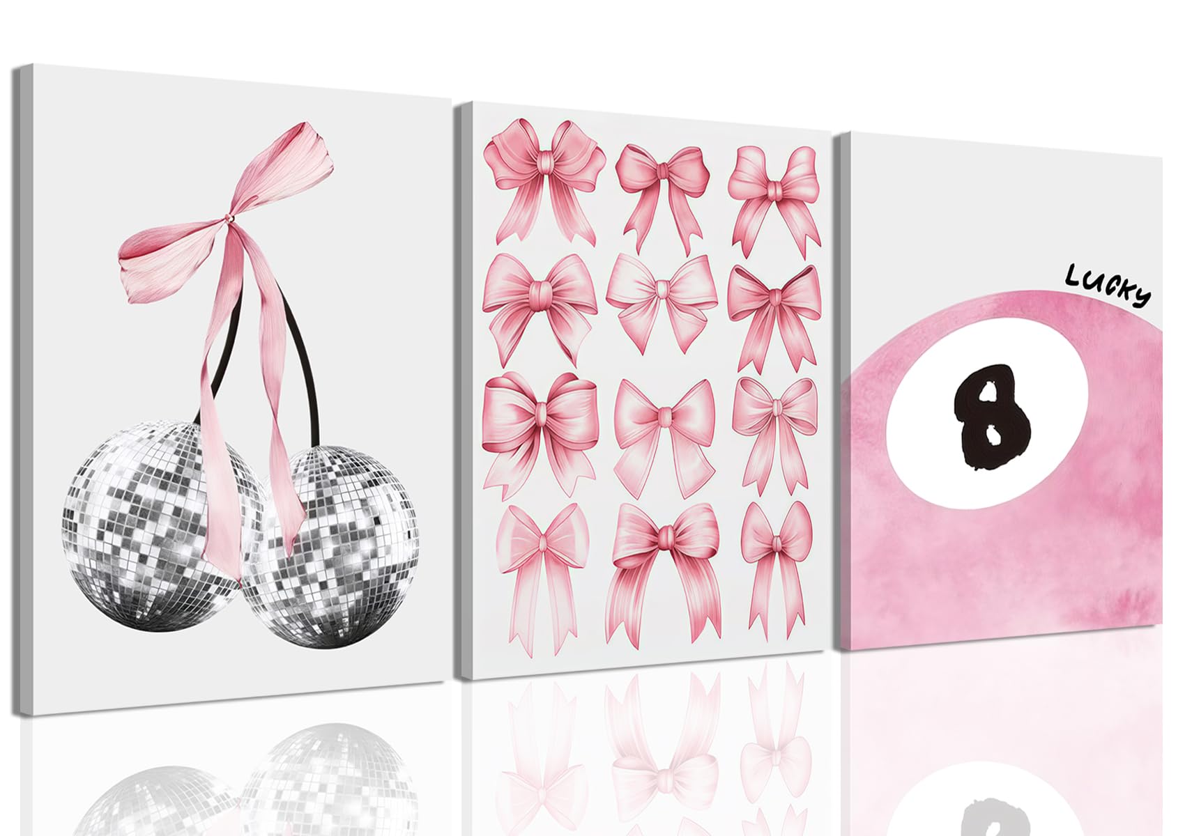 97 Decor Pink Coquette - Decorazione estetica per la stanza, decorazione da parete, poster a coquette per stanza, kit collage estetico rosa per camera da letto di ragazze, immagini carine, stampe