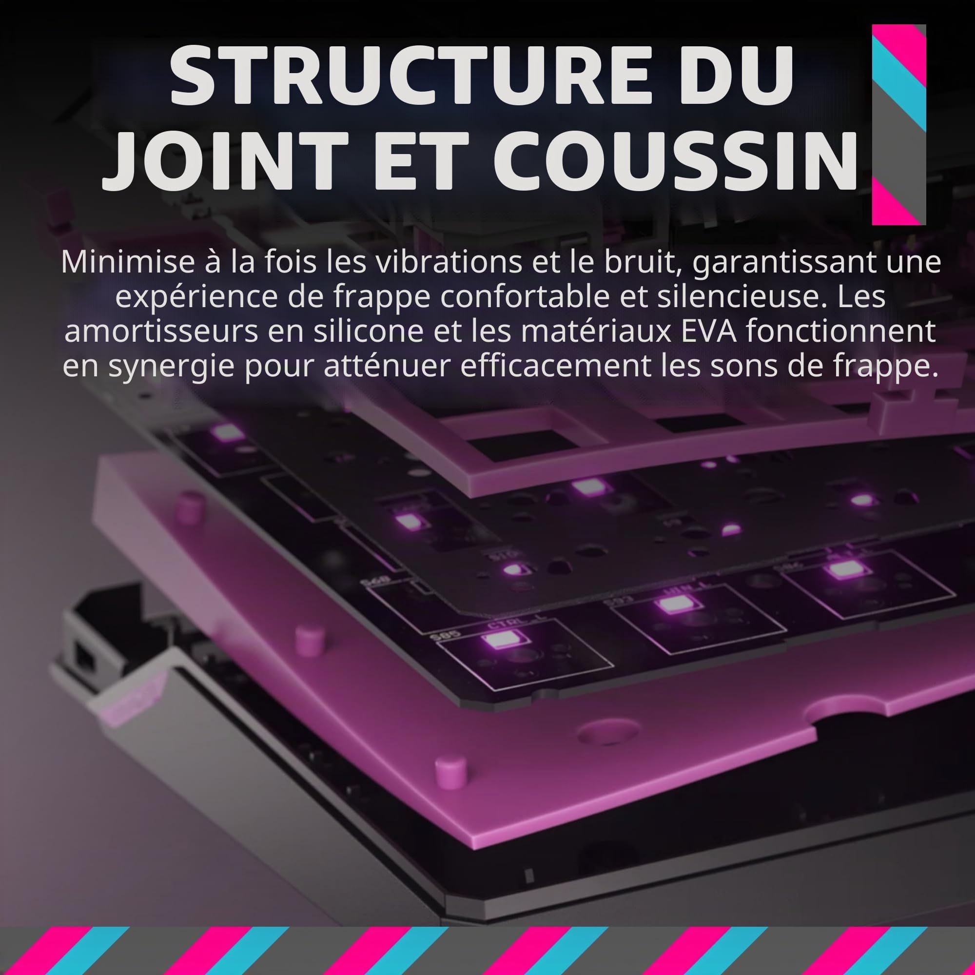 Cooler Master Kailh Box V2 MK770 Clavier de jeu mécanique sans fil RVB, commutateurs blancs à clic doux, structure d'étanchéité, remplaçable à chaud, Bluetooth, 2,4 GHz, cadran tactile à 3 voies