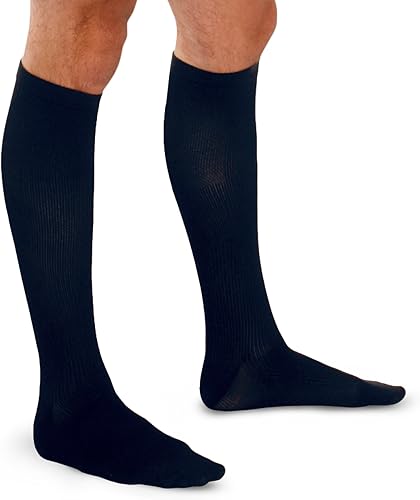 Calcetines acanalados para hombre con compresión ligera (10-15mmHg)