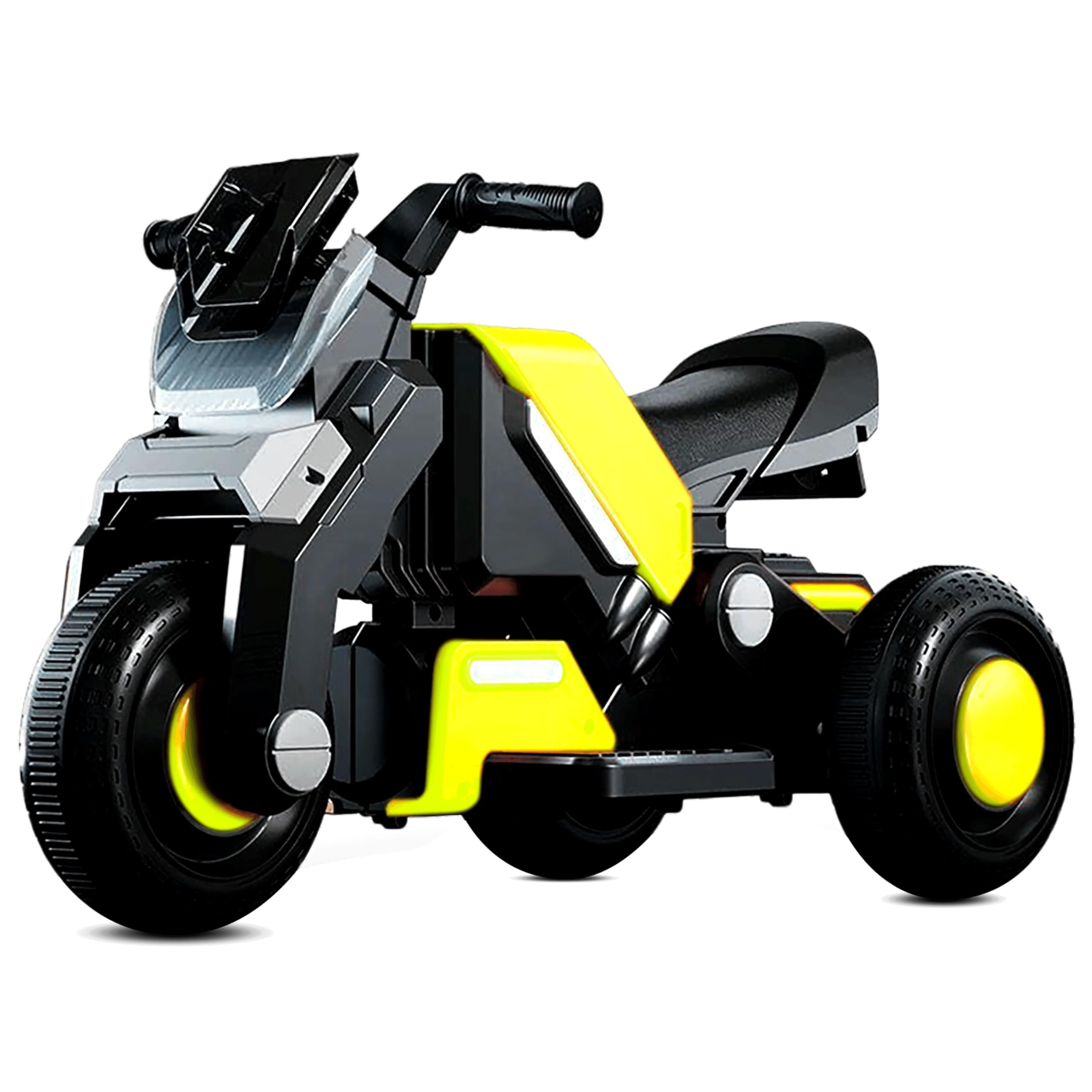 Kidsmate Hyrider 6V Electric Kids Bike with Rechargeable 6.5 Ah Battery Inbuilt Imported Motor Drive | Music Player, Front LED Light & Foot Accelerator Pedal Bike for Ages 1-4 Years-image-12