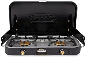 Coleman Cascade: 3-in-1 Propane Camping Stove with Cast Iron Griddle