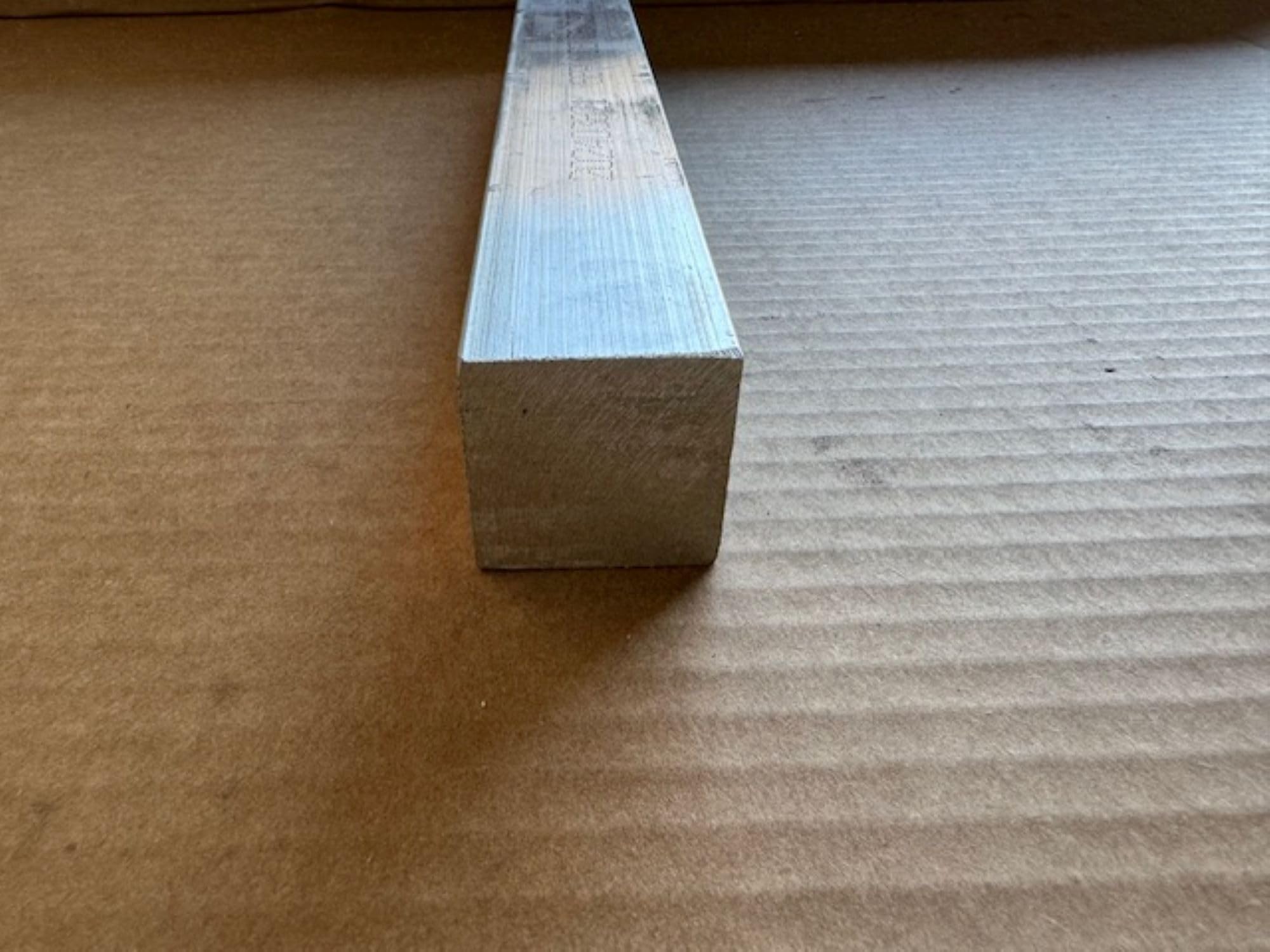 1.25" x 1.25" Aluminum Square 6061 Bar, Solid Bar Stock, 1-1/4" Square Bar, Pick Your Length (Aluminum, 40 INCH)