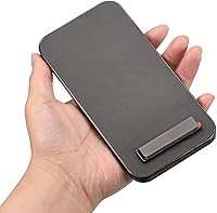 Vista 5 de uxcell Soporte para teléfono celular, paquete de 2 soportes de escritorio horizontales y verticales, soporte magnético plegable para teléfono