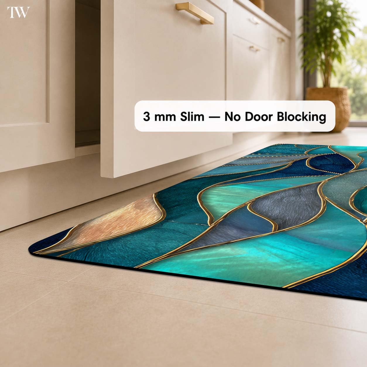 TURTLEWINGS Kitchen Floor Mats - Absorbent & Non-Slip -3 TURTLEWINGS Kitchen Floor Mats - Absorbent & Non-Slip -3