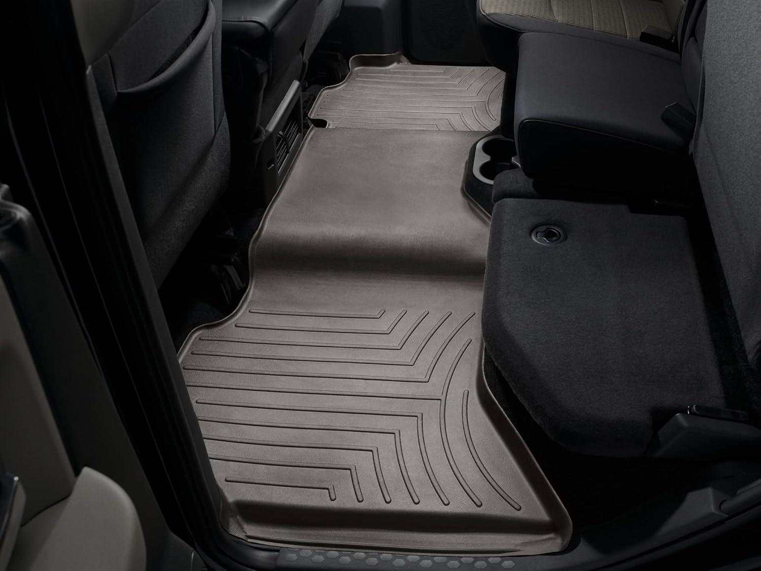 Weathertech Custom Fit FloorLiners for Dodge Ram Truck 1500, Ram Truck 1500, Ram 1500-2nd Row (472163), Cocoa