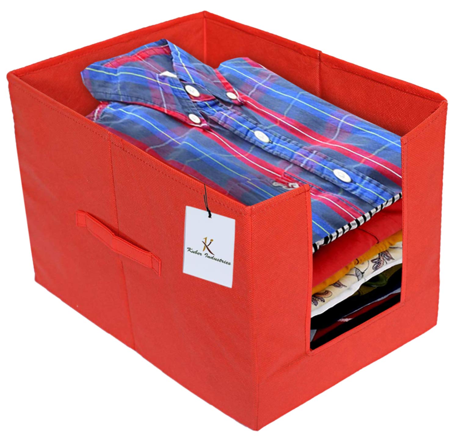 Kuber Industries Non Woven Shirt Stacker/Shirt Organizer Wardrobe ...