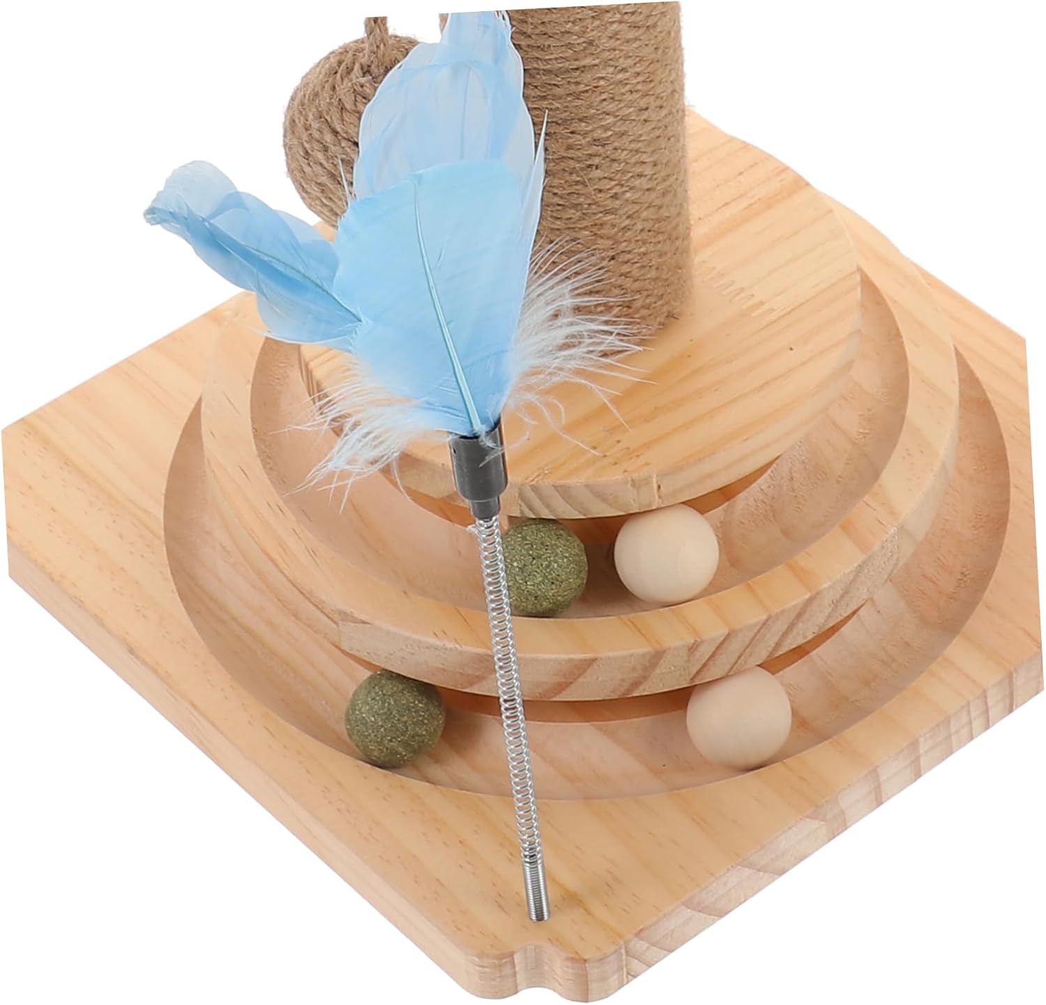 Generic Cat Scratch Post Tower Sisal Cat Tree for Indoor Kitten Plaything Climbing Sisal Pillar Stand