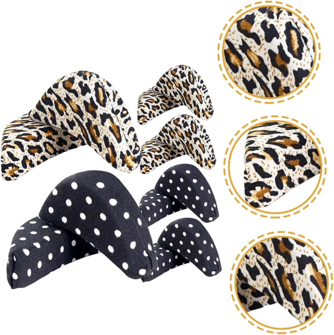 Didiseaon 30pairs Soft Sponge Shoe Filler Inserts for Big Shoes Toe Reducer Cushions to Reduce Heel Slippage Comfortable Fit for High Heels Boots and Casual Footwear