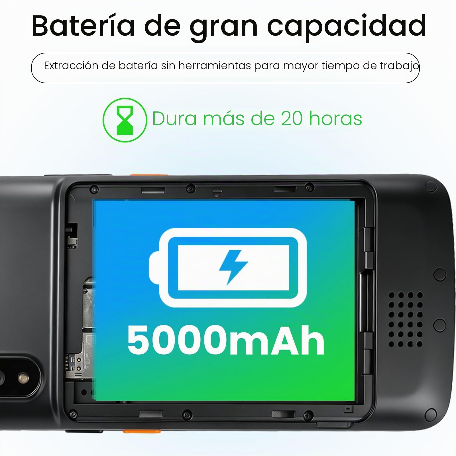 Kayoote S4 Escáner de Código de Barras Android 10, PDA Computadora Móvil Pantalla Completa 5.5", Android PDA 4+64GB, Motor 6603, Terminal de Datos Portátil, Nano SIM, Escáner 1D/2D/QR, Inventario