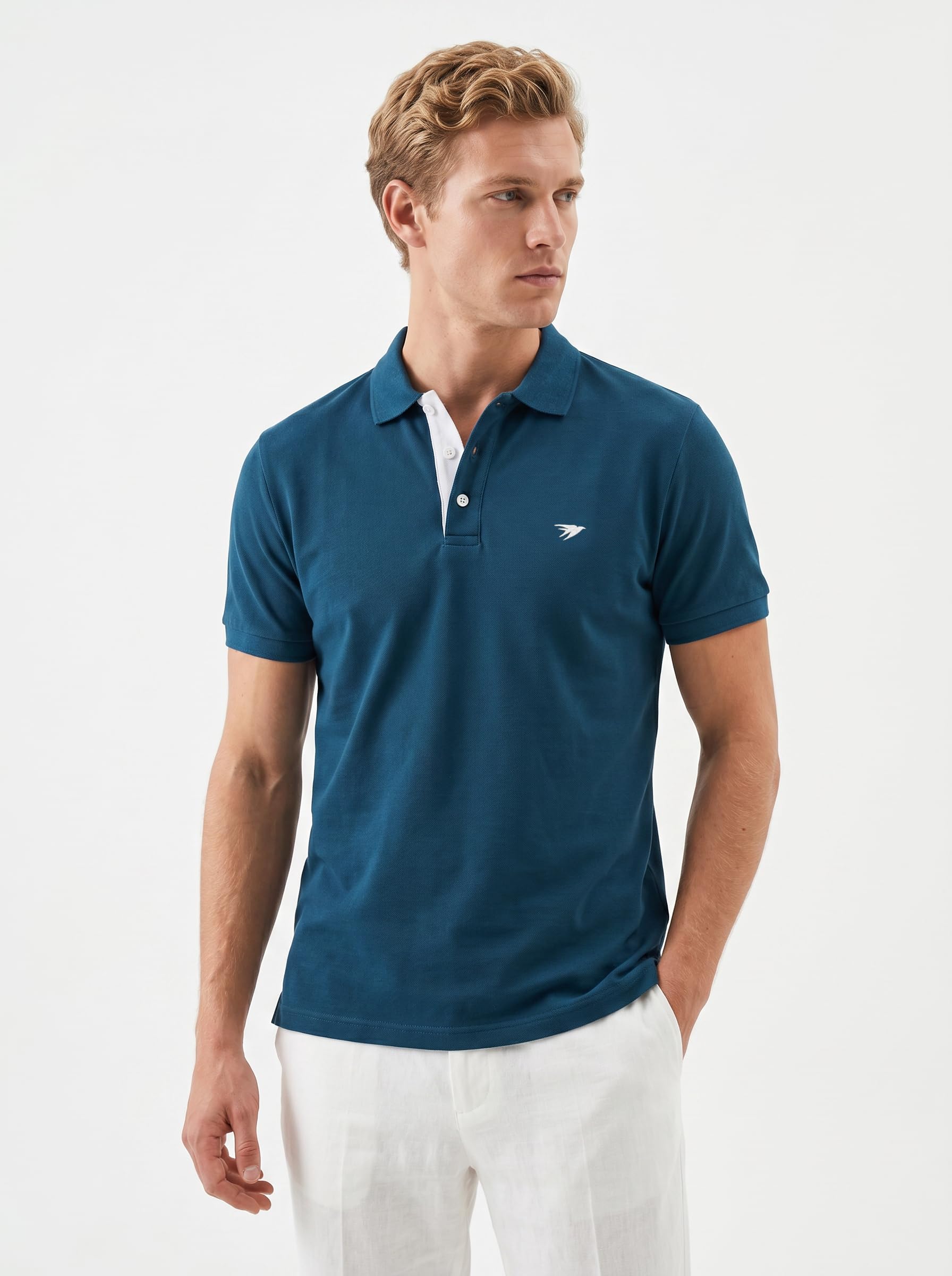 Polo Yaka Slim Fit Nakışlı Premium%100 Pamuk Tişört | %100 Pamuk Polo Yaka Slim Fit Nakışlı…