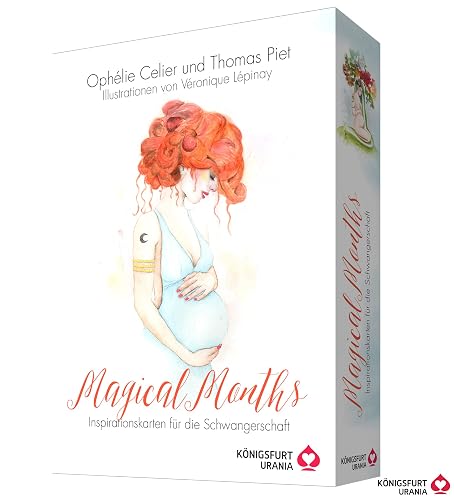 Magical Months, Inspirationskarten für die Schwangerschaft in hochwertiger Stülpdeckelschachtel (Geschenk für Schwangere)
