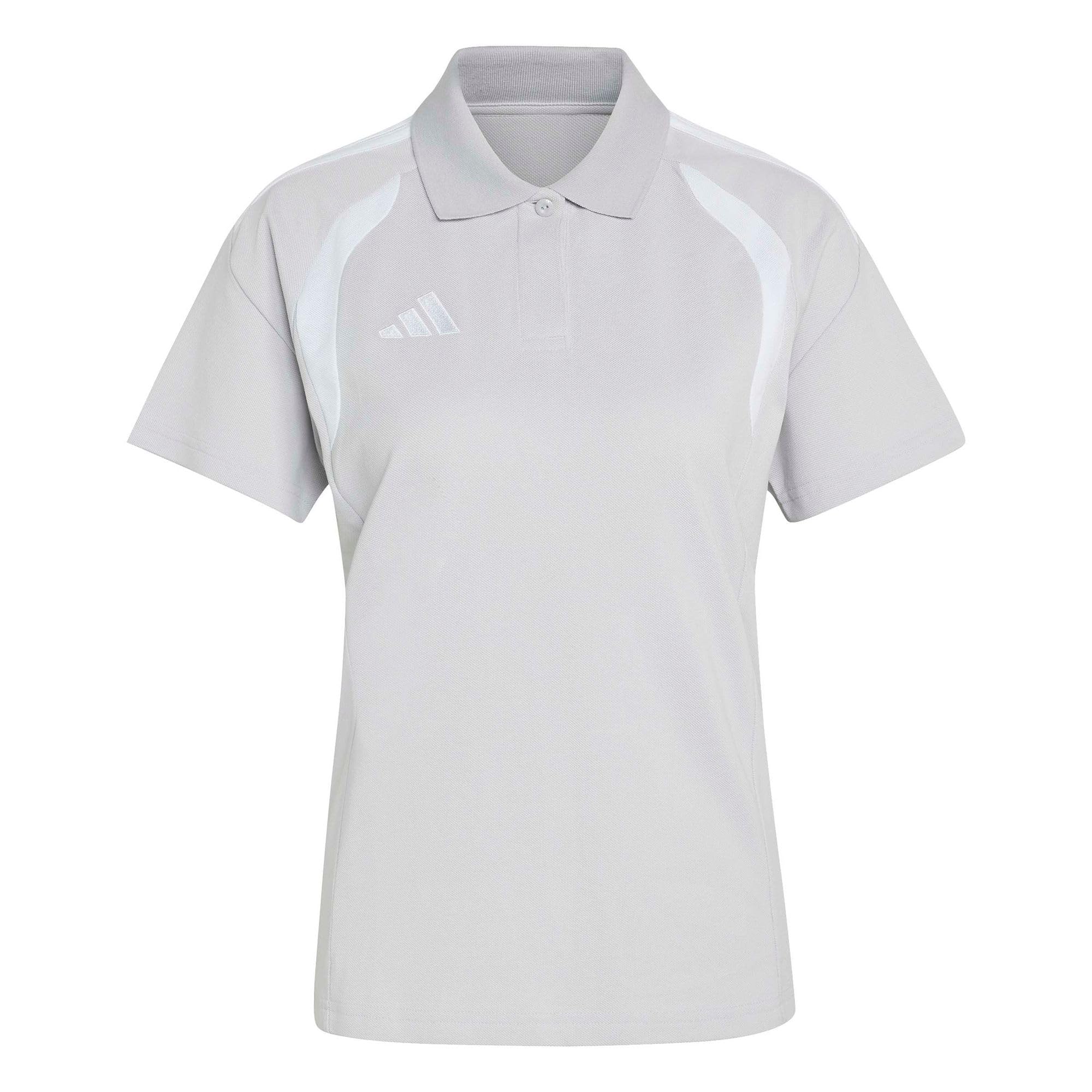 adidas Women's Tiro 26 League Polo Shirt, Team Light Grey/White, M