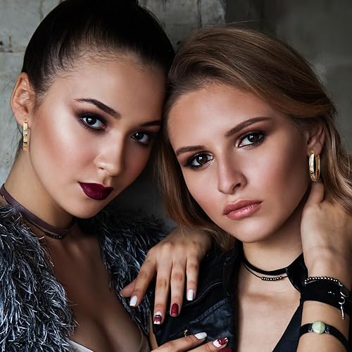 Miniatura 3 de Chapado en oro real de 14 quilates en la superficie con pilares de plata de ley 925, aretes chapados en oro de 14 quilates, aretes de aro pequeños,