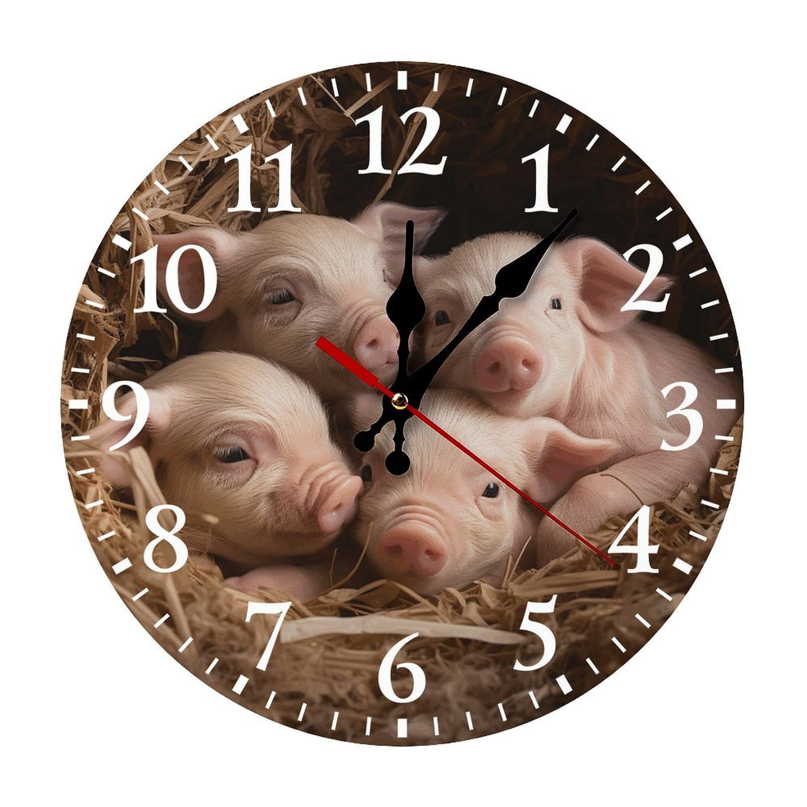 Horloge silencieuse sans tic-tac ronde 30 cm pour la chambre