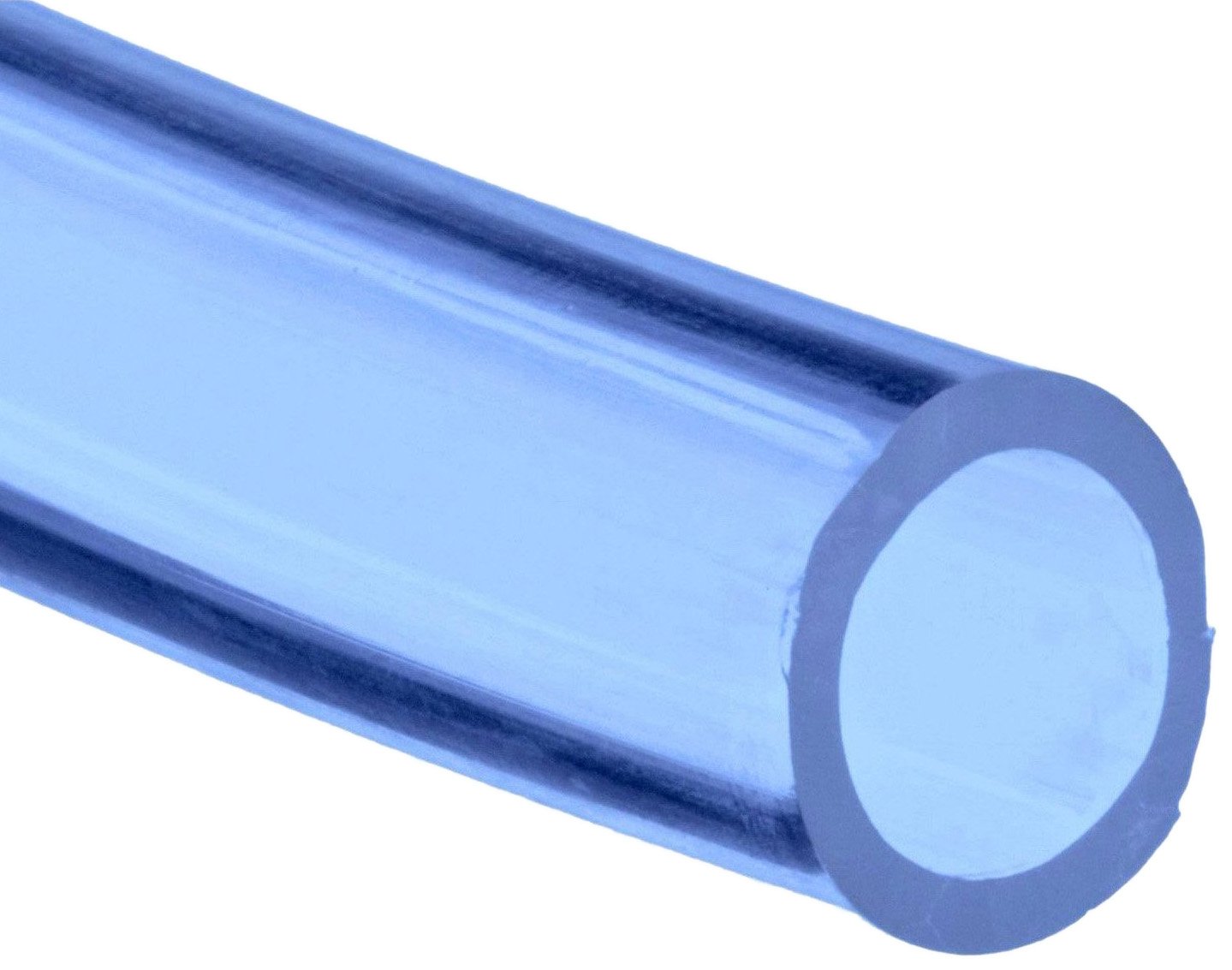 SMC TIUB Series Blue Polyurethane Tubing, 1/2" OD, 21/64" ID, 66' Length